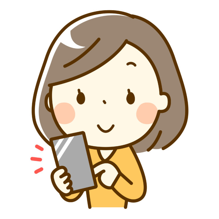 スマホを持った女の子
